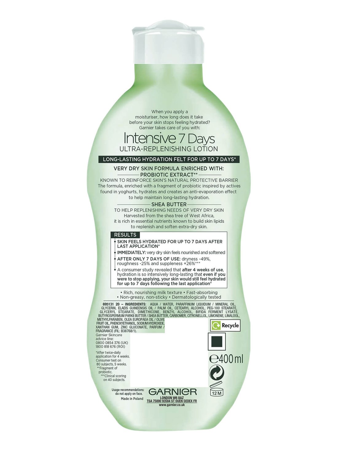 Garnier Intensive 7 Days Shea Butter Body Lotion Intensive 7 Days Garnier 5771