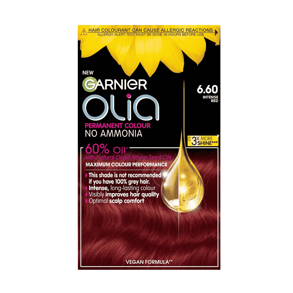 Garnier Olia 6.60 Intense Red Permanent Hair Dye